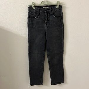 Madewell grey perfect vintage crop jeans size 26